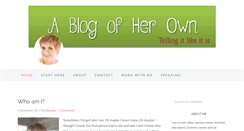 Desktop Screenshot of ablogofherown.com